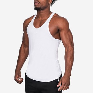 Men's <b>White</b> V-Neck Tank Top Solid Color Knitted Breathable Casual Style - Product Image 5