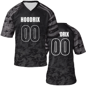 Wholesale High Quality Customized Blank American Football Fan Jersey Men Retro Streetwear V-Neck Tackle Twill Apparel For Men - Product Image 1