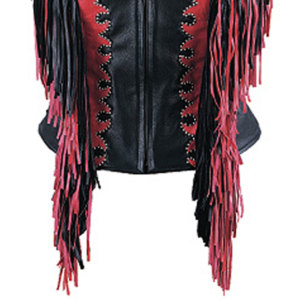 Womens <b>Leather</b> Cowboy Fringe Vest Western Sleeveless <b>Jacket</b> <b>Suede</b> Tassel Rodeo Biker Festival Fashion Supplier Premium - Product Image 5