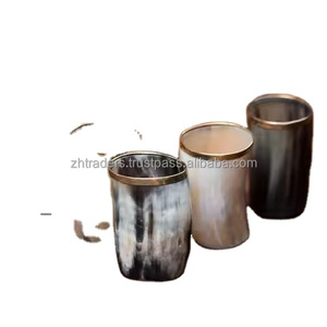 Jarra de Cuerno de Búfalo Pulido Real, Resistente al Agua, Hecha a Mano, para Cerveza, Hidromiel y Regalos de Celebración - Product Image 2