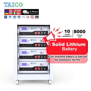Sistema di Accumulo Energetico Solare Taico <span class=keywords><strong>BESS</strong></span> 51.2V 105Ah 48V 100Ah 200Ah 300Ah LiFePO4 15kWh Split CAN Montabile su Rack per Uso Domestico - Product Image 1