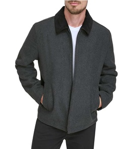 Chaqueta de Trabajo de Lona con Cierre de Cremallera para Hombre, de Algodón Grueso, Personalizable con Bordado, Resistente, Transpirable, a Prueba de Viento, Tallas Grandes - Product Image 1