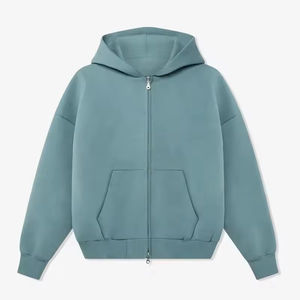 เสื้อฮู้ดดี้ผู้ชายไซส์ใหญ่สำหรับฤดูใบไม้ร่วงและฤดูหนาว ผ้าหนา ซิปคู่ คุณภาพสูง ย้อมสีแบบสเปรย์ - Product Image 3