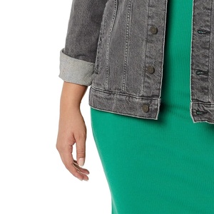 Nouvelle arrivée, service OEM personnalisé, veste en jean pour femme, séchage rapide, anti-boulochage, nouveau design, prix raisonnable, veste en jean douce pour femme - Product Image 5