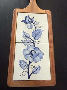 Plato de Servir Clásico de Bambú Pintado a Mano para Regalos, Apto para Lavavajillas - Product Image 3