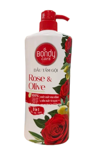 Bondy Care Rose & Olive Shampooing et Gel Douche 3-en-1 Liquide Rafraîchissant Hydratant - Product Image 6
