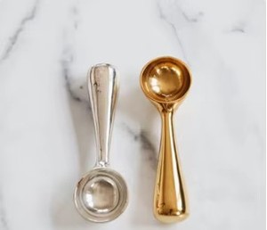 Elegante Juego de Cucharas de Hoja de Oro, Cucharas de Postre de Metal Premium, Cucharas Decorativas para Servir, Vajilla de Lujo Duradera, Listo para Regalo - Product Image 6