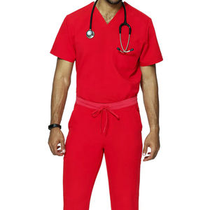 Custom <b>Scrub</b> <b>Sets</b> For Unisex Comfortable V-Neck Collar And Regular Length Pants Hospital And Dental Medical Wear Nursing <b>Scrubs</b> - Product Image 3