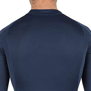 Camiseta de manga larga anti-UV, transpirable, de secado rápido, ecológica, para protección solar, de poliéster/nailon/spandex, compresiva, para entrenamiento en el gimnasio, para hombre. - Product Image 5