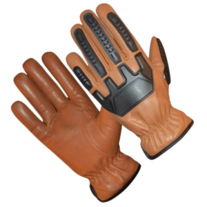 Top Grade Heavy-Duty Goat Grain Leather Mechanic Safety Gloves <b>Comfortable</b> Abrasion Heat Fire Resistant Anti-static - Product Image 1
