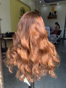 Peluca frontal de cabello humano Remy vietnamita 100% al por mayor, trama única, onda Natural, Color personalizado, Super doble dibujado, ¡el mejor precio! - Product Image 3