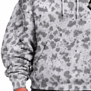 Silver Gray <b>Leopard</b> <b>Print</b> Hoodie Heavyweight Oversized Pullover <b>Sweatshirt</b> Kangaroo Pocket Drawstring Hood Casual Streetwear - Product Image 6