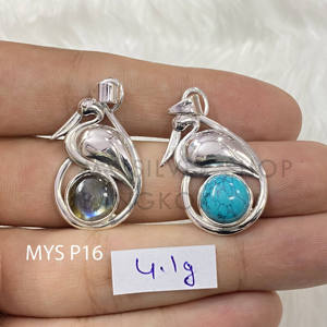 Collar de Plata con Piedras Preciosas Naturales, Diseño Hans, Plata 925, Hecho a Mano, Precio al por Mayor, Suministro de Joyería, Regalo para Ella - Product Image 1