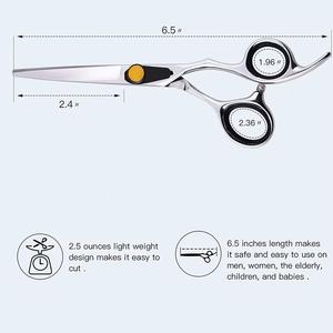 Modern Ergonomic Stainless Steel <b>Barber</b> Scissors Sharp <b>Blade</b> Lightweight Reusable Professional Hair Cutting Shears - Product Image 2