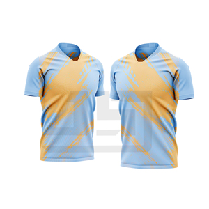Printed Breathable 100% Cotton Soccer Jersey Durable Comfortable <b>Sports</b> <b>Shirt</b> with Flexible Fit for Competitive Matches Training - Product Image 1
