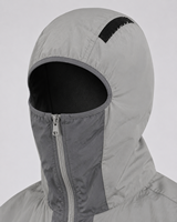 Ensemble tactique haut de gamme deux pièces : Balaclava à capuche coupe-vent en nylon Ripstop avec fermeture éclair et veste de course imperméable grande taille, vente en gros