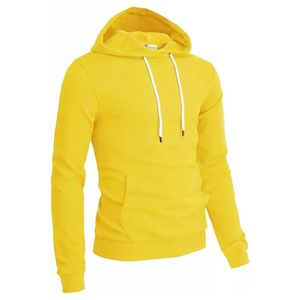 Sudadera con Capucha Amarilla Personalizada para Hombre, de Algodón y Felpa, Informal, Lisa, para Invierno, Estilo Urbano, Pakistán, Mejor Valorada al por Mayor - Product Image 3