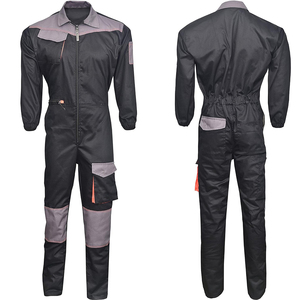 Overoles Negros de Poliéster para Hombre, Ropa de Trabajo Informal de Color Sólido, Ropa de Invierno de 220 g, Teñido Liso - Product Image 5
