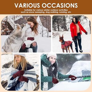 Womens <b>Gloves</b> Winter <b>Touch</b> <b>Screen</b> Texting Phone Windproof <b>Gloves</b> for Women Fleece Lined Thick Warm <b>Gloves</b> - Product Image 6