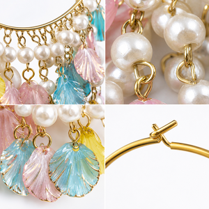 เครื่องประดับแฮนด์เมดแบบ Haldi สำหรับเจ้าสาว ต่างหูมุกแบบห้อย Kaudi Jhumka สำหรับงาน Mehndi ของขวัญเครื่องประดับเจ้าสาวสำหรับงานแต่งงาน - Product Image 3