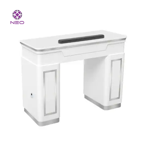 Table de Manucure Double Moderne en MDF pour Soins des Ongles, avec Séchoir à Ongles, Meuble de Salon de Beauté, Vente en Gros du Vietnam - Product Image 1