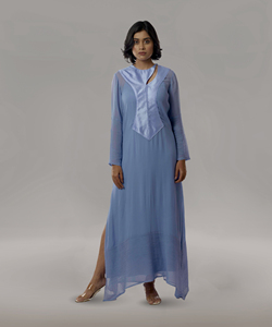 Kurti Étnico Ligero de Chifón Plisado para Mujer con Diseño de Túnica Fluida, Chic, Elegante y Cómodo - Product Image 5