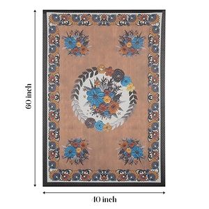 Cubierta Premium para Mesa de Centro, Tela Suave con Diseño de Ramo Floral, Tamaño Rectangular de 40x60 Pulgadas, Estilo Bohemio - Product Image 3