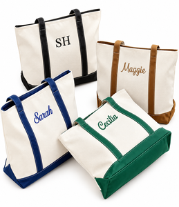 Bolsa de Mano de Lona con Logotipo Personalizado para Mujer, al por Mayor, con Bordado de Algodón, Múltiples Bolsillos, para Verano y Otoño, Viajes al Aire Libre - Product Image 2