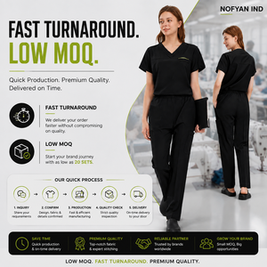 Tenues Médicales Personnalisables 2026 : Ensemble Blouse et Pantalon Jogger pour Infirmières – Uniformes d'Hôpital Tendance pour Femmes - Product Image 4