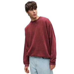 Nouveau sweat-shirt à col rond en molleton 100% coton pour homme, couleur délavée, pour la saison hivernale - Product Image 3
