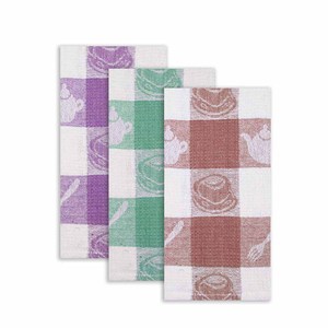 Nouvelle collection de torchons de cuisine en jacquard avec motif gaufré, 100% coton, exportés en Inde - Product Image 6