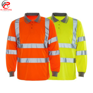 Camisetas Polo Unisex de Poliéster Reflectante de Alta Visibilidad con Logotipo Personalizado para Trabajos de Construcción 2026 - Product Image 2