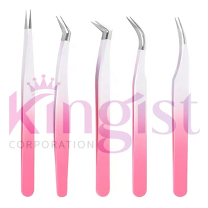 Pince à épiler et applicateur pour faux cils en acier inoxydable avec logo personnalisé, ensemble d'outils pour cils de qualité supérieure - Product Image 2
