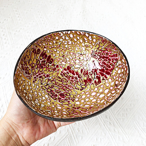 Juego de Tazones de Coco Biodegradables y Ecológicos Hechos a Mano con Cuchara y Soporte para Servir Postres o como Portavelas - Product Image 6