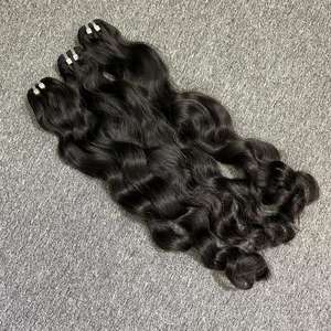 Machine à Lace Front Double Trame Cheveux Raides 100% Virgin Remy Cheveux Vietnamiens D'un Donateur Vente en Gros Vietnam - Product Image 4