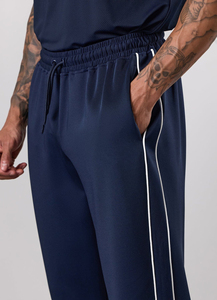 Ville Sports Casual Straight Heat-Transfer Printed High Wide Leg Joggers Mens Loose Fit Baggy Polyester/Cotton Fleece Open - Product Image 4