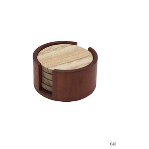 Luxury High-quality Heart Shaped Natural Wood Coasters Mats for Drinks Featuring Rustic and Handcrafted Artisanal Craftsmanship - Product Image 3