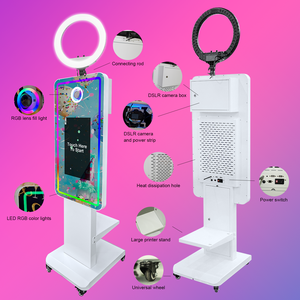 Borne photo interactive haut <span class=keywords><strong>de</strong></span> gamme avec écran tactile 21,5 et 32 pouces, miroir selfie professionnel - Product Image 5
