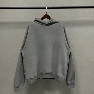 เสื้อฮู้ดผู้ชาย สีพื้น ผ้าฝ้ายฟลีซ สวมใส่สบายๆ สำหรับฤดูใบไม้ร่วง ทรงปกติ ผ้าถักเฟรนช์เทอร์รี่ - Product Image 3