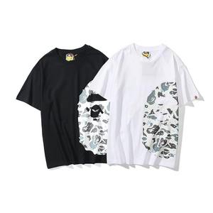 Camiseta Negra Oversize de Manga Corta para Hombre con Estampado de Camuflaje y Logotipo en el Dobladillo Inferior, Estilo Urbano, de Secado Rápido, Tejido de Poliéster - Product Image 6