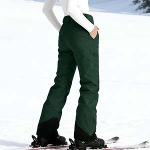 Zipper Pocket <b>Waterproof</b> Polyester Women Softshell Pants Secure Storage Sport Concealed Zip Performance Athletic Tech - Product Image 2