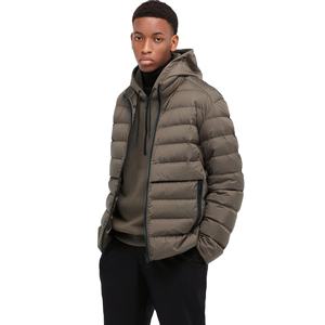 Chaqueta acolchada personalizable de alta calidad para hombre, transpirable, reversible, estilo deportivo, cuello levantado, larga, informal, cálida, para exteriores - Product Image 1