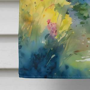 Montana Bitterroot acuarela gran porche manga poste decorativo patio Banner Multicolor pared colgante poliéster casa tamaño - Product Image 4