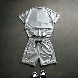 Ofertas Destacadas, Novedades, Conjunto de Camiseta y Pantalones Cortos Deportivos Casuales de Verano para Hombre, Transpirables, de Alta Calidad, Estampados y Personalizados - Product Image 1