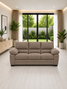 Juego de Sofás Modernos de Tela Color Taupe Chicago, Conjunto de Sillones Seccionales Tapizados para Sala de Estar, Hotel, Villa, Sofá de Fabricante - Product Image 2