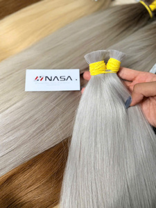 Extensiones de Cabello Humano NASA, Cabello Vietnamita Virgen a Granel, Doble Trama a Máquina, Puntas Completas, Todos los Colores, Tejido Liso - Product Image 3