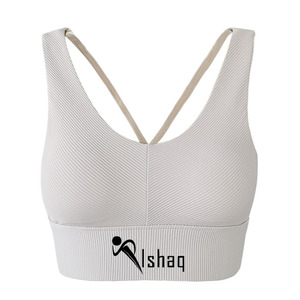 custom high impact fitness crop <b>top</b> sport bras gym black stretchy <b>cross</b> back breathable adjustable yoga sports bra - Product Image 2
