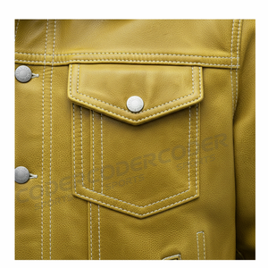 Chaqueta de Cuero para Hombre, Último Modelo, Nueva Llegada, Venta al Por Mayor, Forro Polar Impermeable, Personalizable, Superventas - Product Image 6