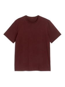 เสื้อยืดคอกลมแขนสั้นสีเขียวล้วนสำหรับผู้ชาย ทรงปกติ ผ้าฝ้ายถัก สวมใส่สบาย - Product Image 4