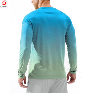 Haut de compression à manches longues pour homme avec logo personnalisé, écologique, respirant, séchage rapide, pour la natation, le surf, la plongée et le snorkeling - Product Image 2